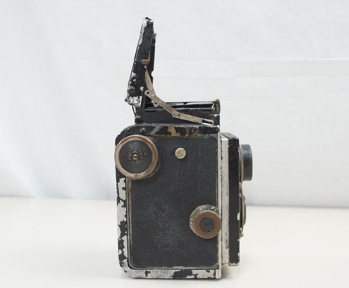 02★【ジャンク品】Rolleiflex ローライフレックス オリジナル 二眼カメラ 二眼レフ フィルムカメラ ブラック★488N7　/5ｂ*_画像4