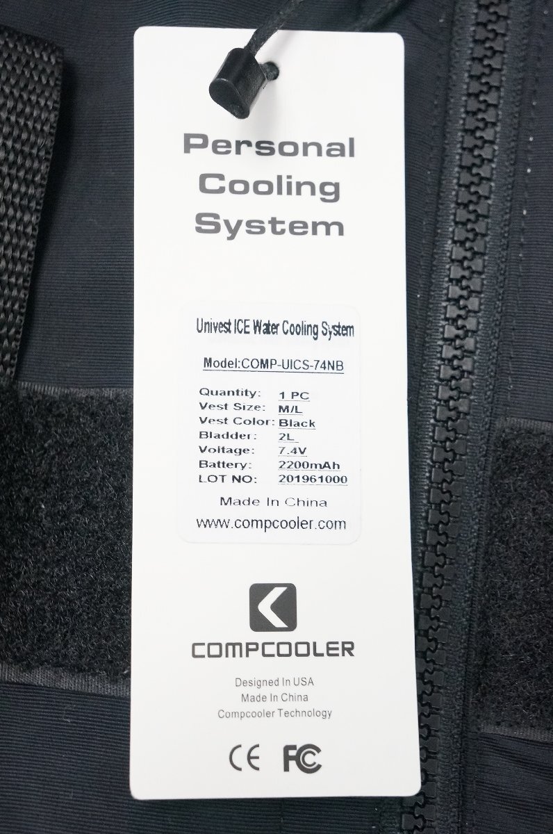 01▼【美品】COMPCOOLER 水冷冷却クールベスト SWMPCLS2 M/Lサイズ 炎天下の作業などに△1108N9_画像6