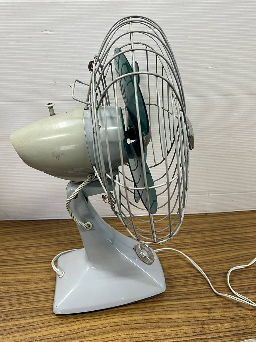 昭和レトロ TOSHIBA 東芝 扇風機 LW 4枚羽 30cm レアモデル 動作確認Okの画像3