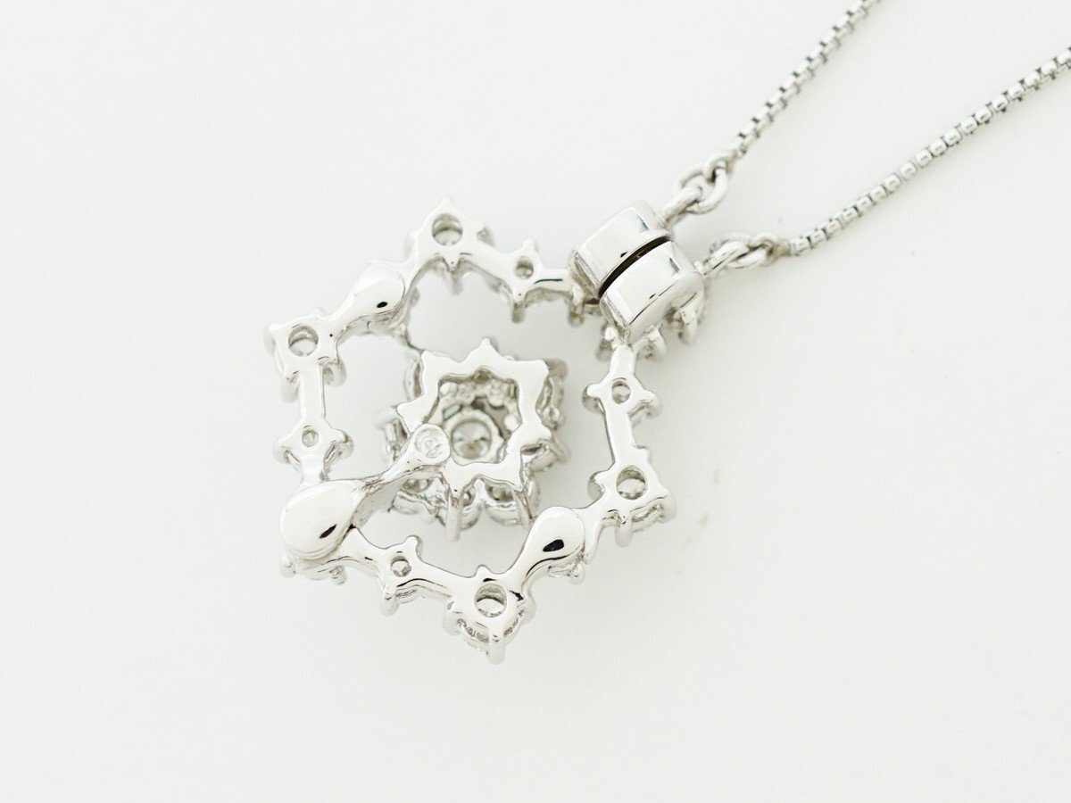 ◇【TASAKI 田崎真珠】プラチナ ダイヤモンド ネックレス 1.00ct_画像3