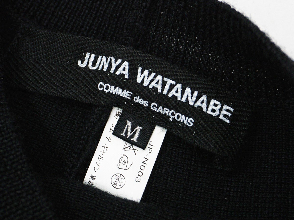 ◇【JUNYA WATANABE COMME des GARCONS ジュンヤワタナベ コム デ ギャルソン】ニットトップス ブラック M_画像4