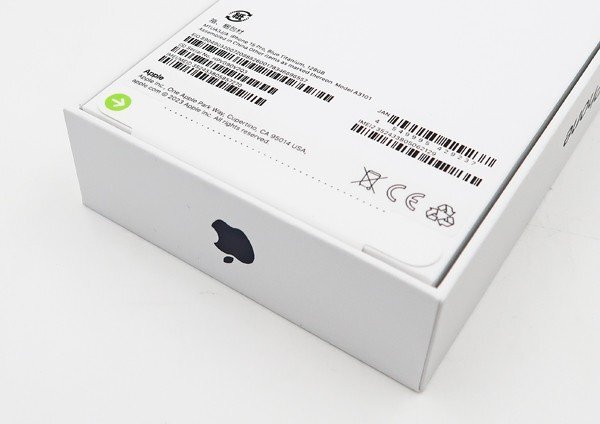 ◇未使用 未開封【Apple アップル】iPhone 15 Pro 128GB SIMフリー MTUA3J/A スマートフォン ブルーチタニウムの画像4