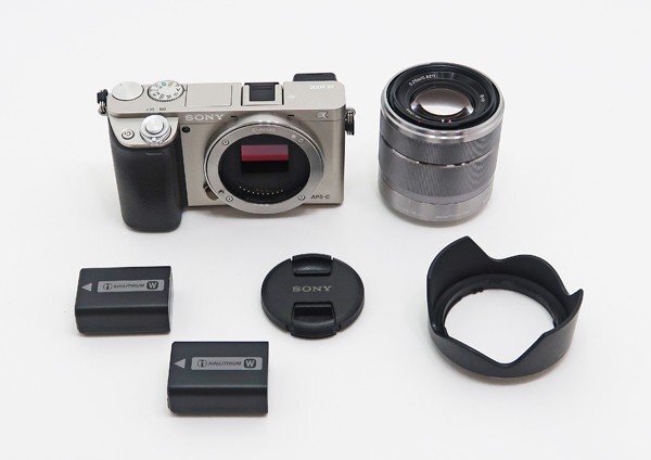 ◇【SONY ソニー】α6000 ボディ + E 18-55mm F3.5-5.6 レンズ ILCE-6000 ミラーレス一眼カメラ シルバーの画像9