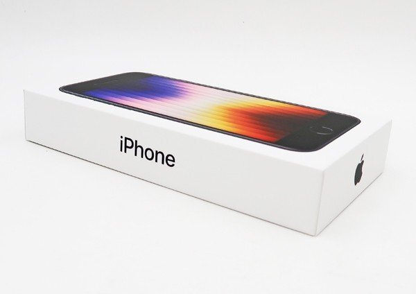 ◇未使用 未開封【Apple アップル】iPhone SE 第3世代 128GB SIMフリー MMYF3J/A スマートフォン ミッドナイトの画像3