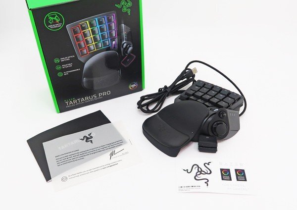 ◇美品【RAZER レイザー】Tartarus Pro 左手用キーパッド RZ07-03110100-R3M1 ゲーミングキーボード ブラックの画像6