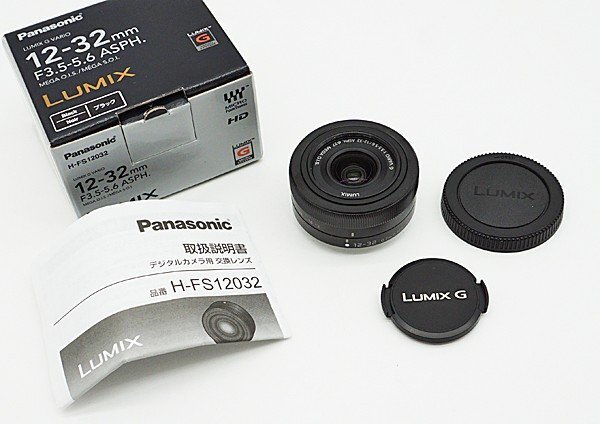 ◇【Panasonic パナソニック】LUMIX G VARIO 12-32mm/F3.5-5.6 ASPH./MEGA O.I.S. H-FS12032 一眼カメラ用レンズ ブラックの画像6