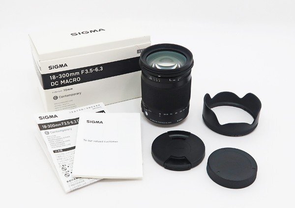 ◇美品【SIGMA シグマ】18-300mm F3.5-6.3 DC MACRO OS HSM Contemporaryキヤノン用 一眼カメラ用レンズの画像8