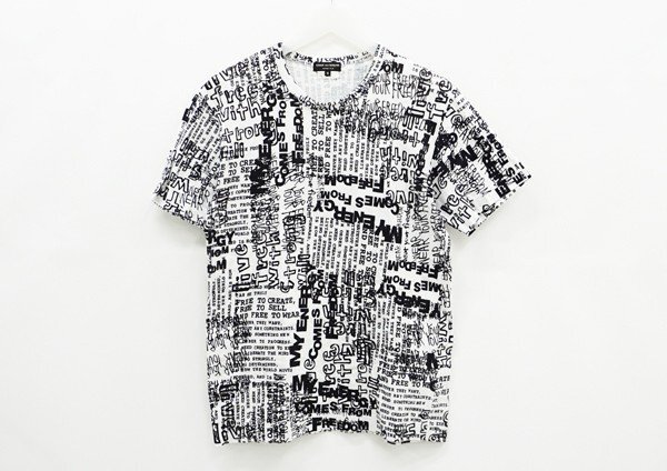◇【COMME des GARCONS HOMME PLUS コム デ ギャルソン オム プリュス】総柄 半袖Tシャツ PI-T025 AD2011 Mの画像1