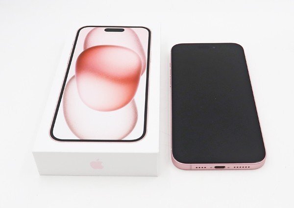 ◇美品【Apple アップル】iPhone 15 Plus 256GB SIMフリー MU0H3J/A スマートフォン ピンク バッテリー最大容量100％の画像9