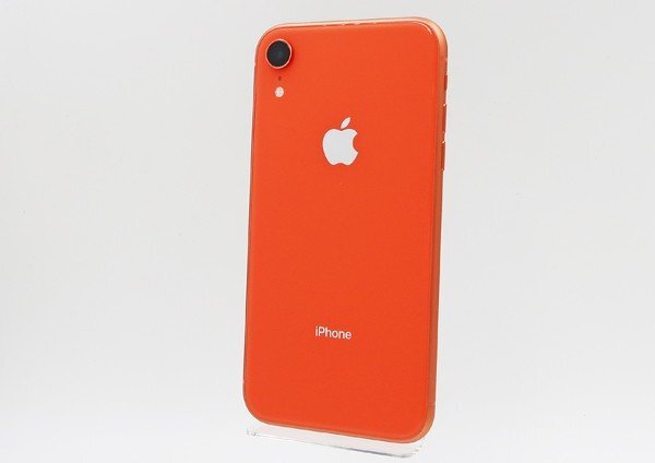 ◇【au/Apple】iPhone XR 64GB SIMロック解除済 MT0A2J/A スマートフォン コーラル_画像1