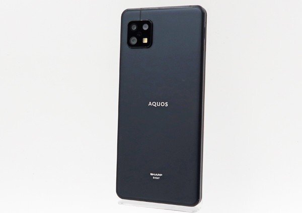 ◇ジャンク【au/SHARP】AQUOS sense6s 64GB SIMフリー SHG07 スマートフォン ブラックの画像1