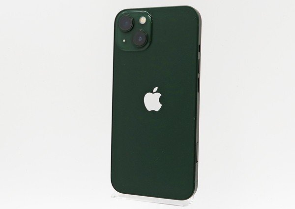 ◇美品【Apple アップル】iPhone 13 256GB SIMフリー MNGH3J/A スマートフォン グリーン バッテリー最大容量100％の画像1