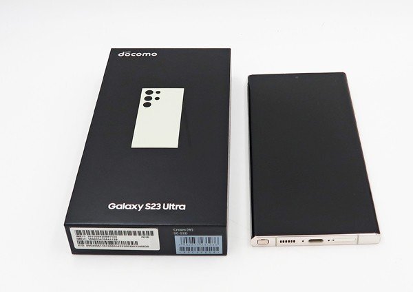 ◇美品【docomo/SAMSUNG】Galaxy S23 Ultra 256GB SIMフリー SC-52D スマートフォン クリームの画像9