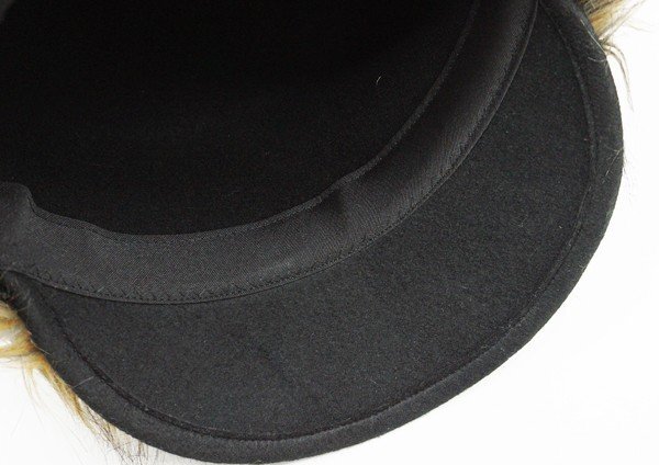 ◇美品【CA4LA カシラ】ウールハット 帽子 ブラックの画像5