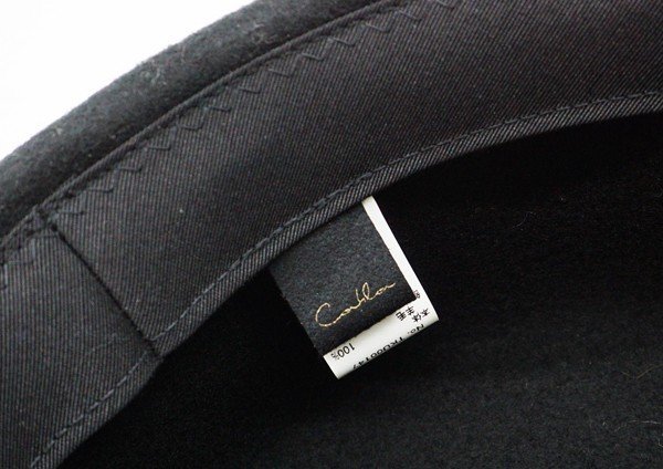 ◇美品【CA4LA カシラ】ウールハット 帽子 ブラックの画像4