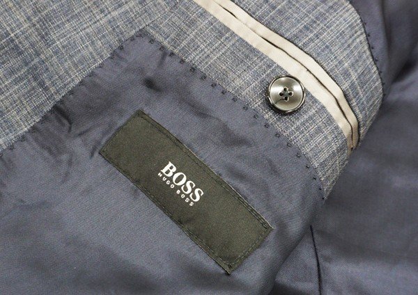 ◇美品【BOSS HUGO BOSS ボス ヒューゴ・ボス】COLOMBO社製 ウール・シルク スーツ 50/48の画像5
