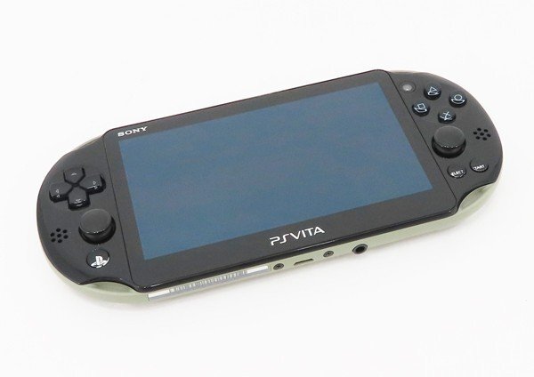 ○【SONY ソニー】PS Vita Wi-Fiモデル + メモリーカード8GB PCH-2000 カーキ/ブラック_画像1