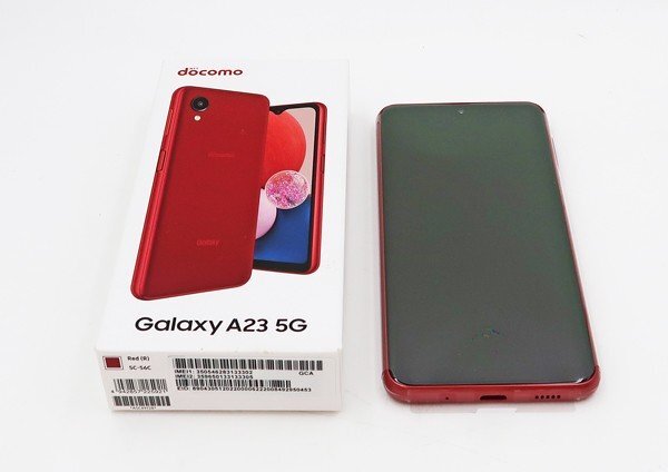 ◇未使用【docomo/SAMSUNG】Galaxy A23 5G 64GB SIMフリー SC-56C スマートフォン レッドの画像1