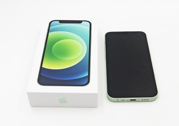 ◇ジャンク【au/Apple】iPhone 12 mini 64GB SIMロック解除済 MGAV3J/A スマートフォン グリーン_画像9
