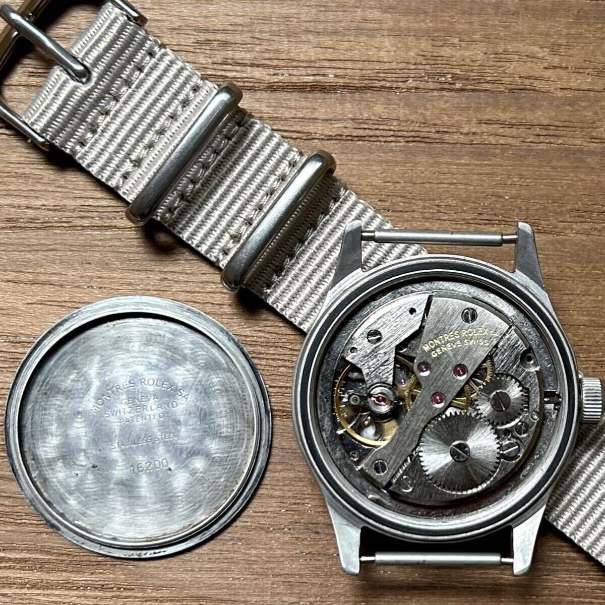 ロレックス ROLEX ミリタリー アンティーク 手巻き ジャンク ビンテージ ベトナム戦争 腕時計ミリタリーウォッチ 可動品 機械式 軍用時計 の画像8