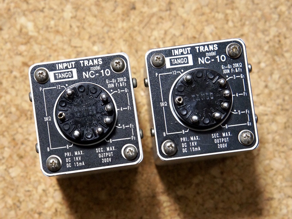 TANGO Input trans NC-10 pair 5k 15mA 動作保証 2個set 平田電機 タンゴ 宍戸式イントラ反転に_画像6