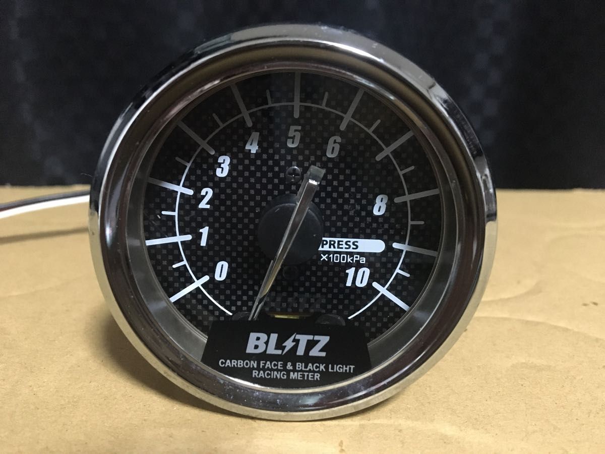 ブリッツ BLITZ BLM 油圧計 ブラックライト 追加メーター 動作未確認 ジャンク品
