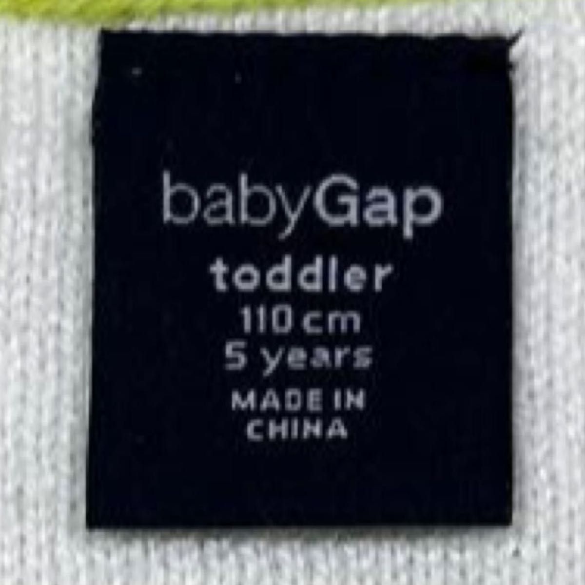 【babyGAP】(USED)ライムグリーン 星柄 コットン ニット カーディガン 長袖 総柄 女の子 キッズ 110cm