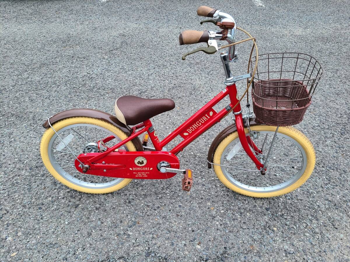 アサヒ自転車　ドングリ18インチ　CDK18　　DONGURI　　美品　　使用頻度少ないです。　　中古車_画像1