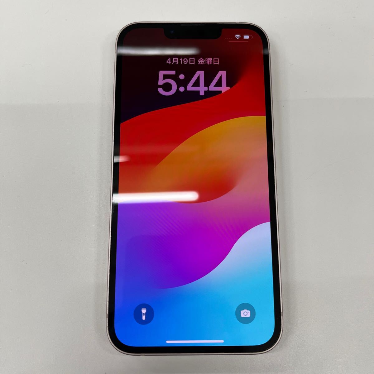 S4120【中古品】/Apple iPhone13 MLNK3J/A 256GB SIMフリー バッテリー86% ピンク の画像1