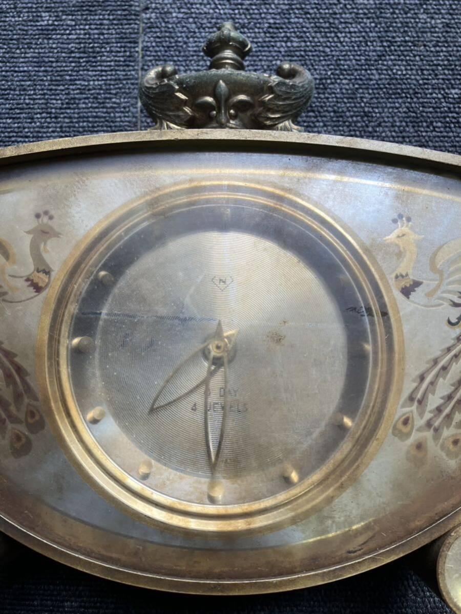 サトウダイヤモンドチェーン 置時計 昭和レトロ アンティーク の画像2