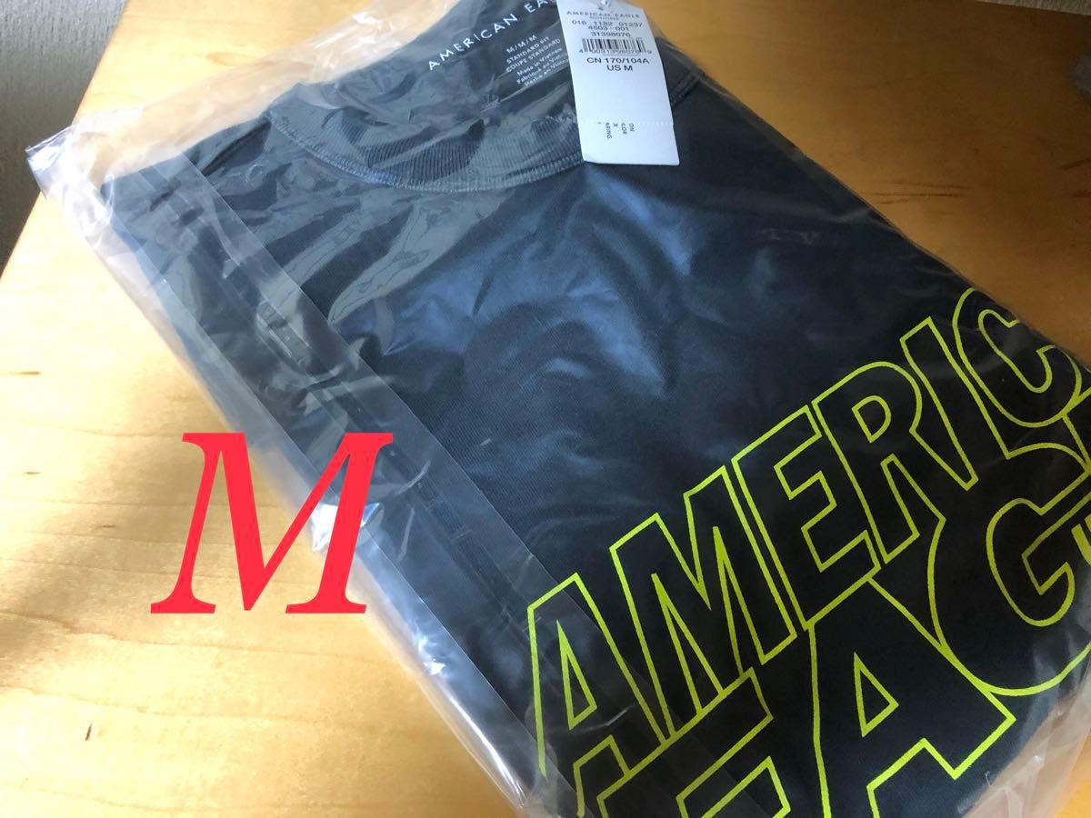 新品 正規品 AE アメリカンイーグル グラフィックTシャツ B 長袖Tシャツ ロングスリーブ