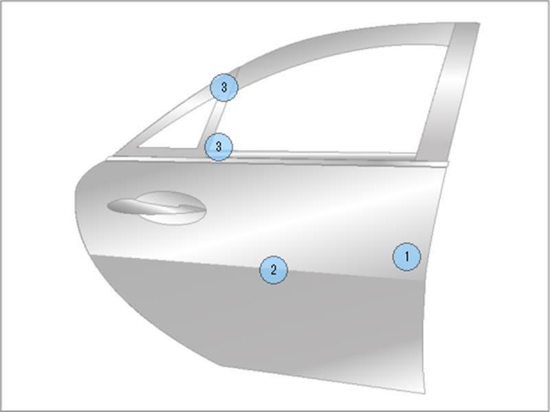 スズキ 純正 ハスラー 《 MR41S 》 右リアドア 68003-65P00 P80600-24002296_画像7