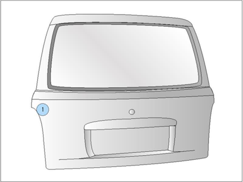 日産 純正 セレナ 《 GFC27 》 バックドア K010M-5TAAA P30700-24000384　_画像4