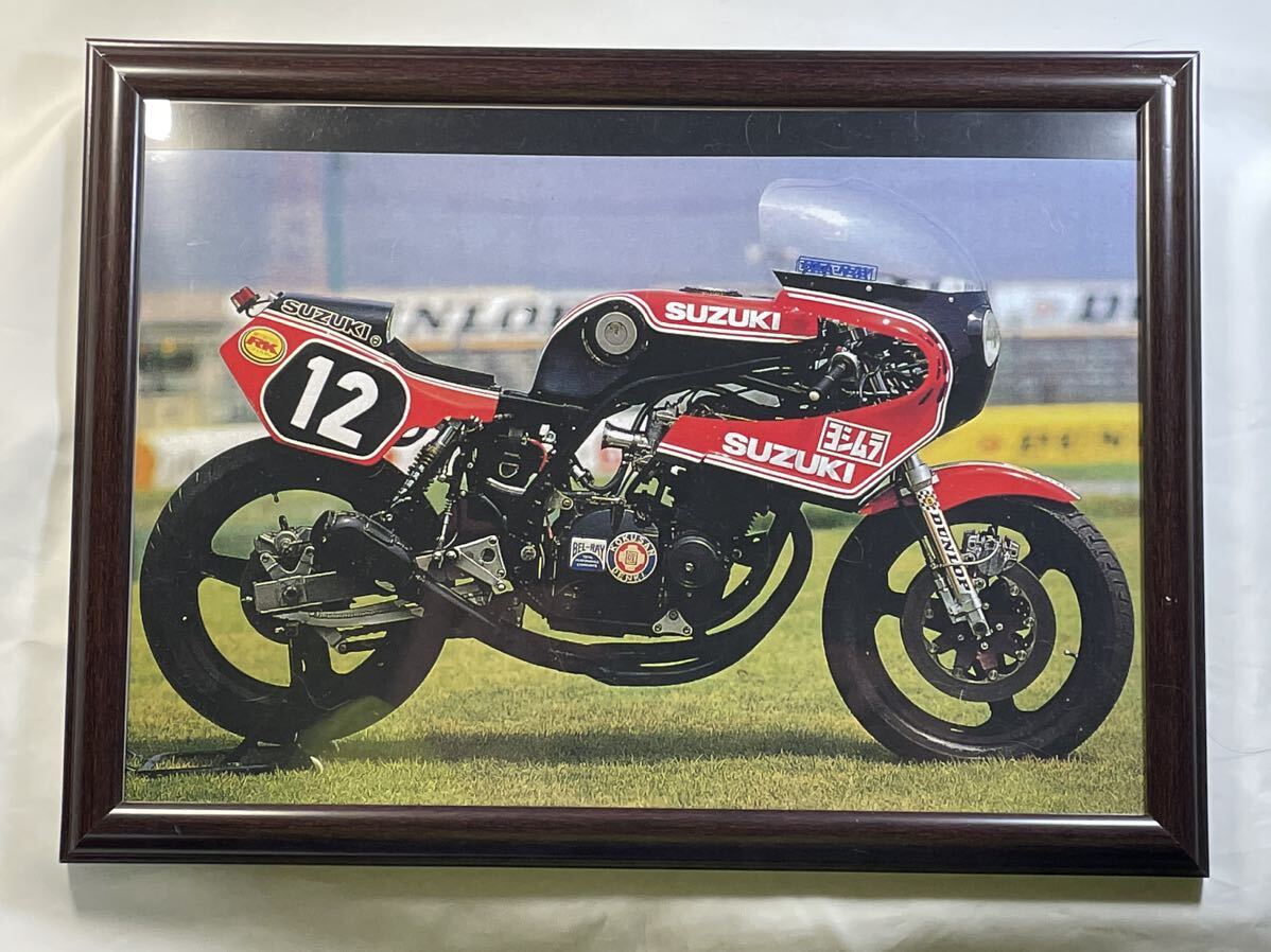 ヨシムラ・スズキ GS1000R 1980 鈴鹿8耐 ポスターパネル A4サイズ Gクロスビー_画像1