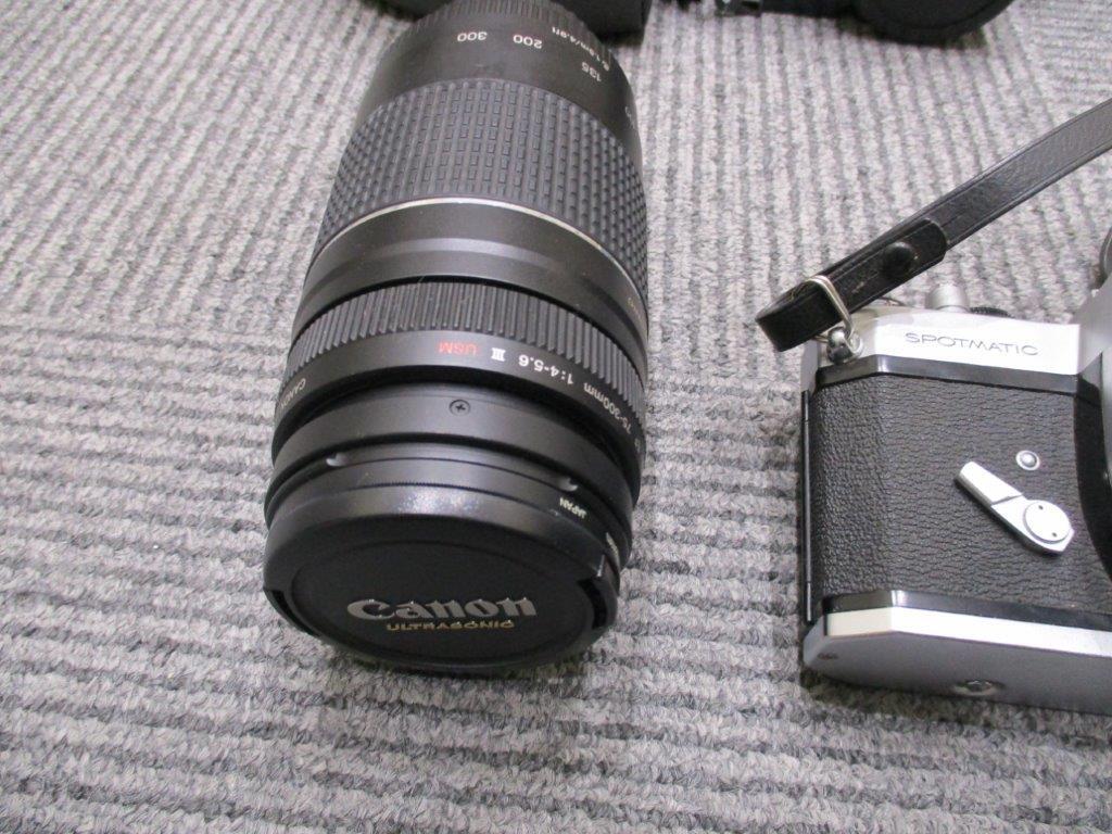 【１円スタート】カメラおまとめ★OLYMPUS IZM300/ Canon EOS Kiss  レンズEF/キャノン レンズ EF /PENTAX SPOTMATIC SP  レンズTAKUMAR の画像4