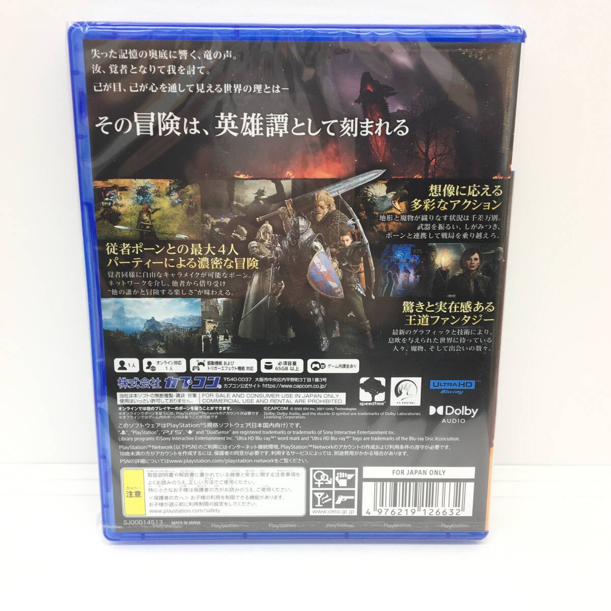 ■新品PS5ソフト【ドラゴンズドグマ 2】送料無料/１円～（S2313）の画像2