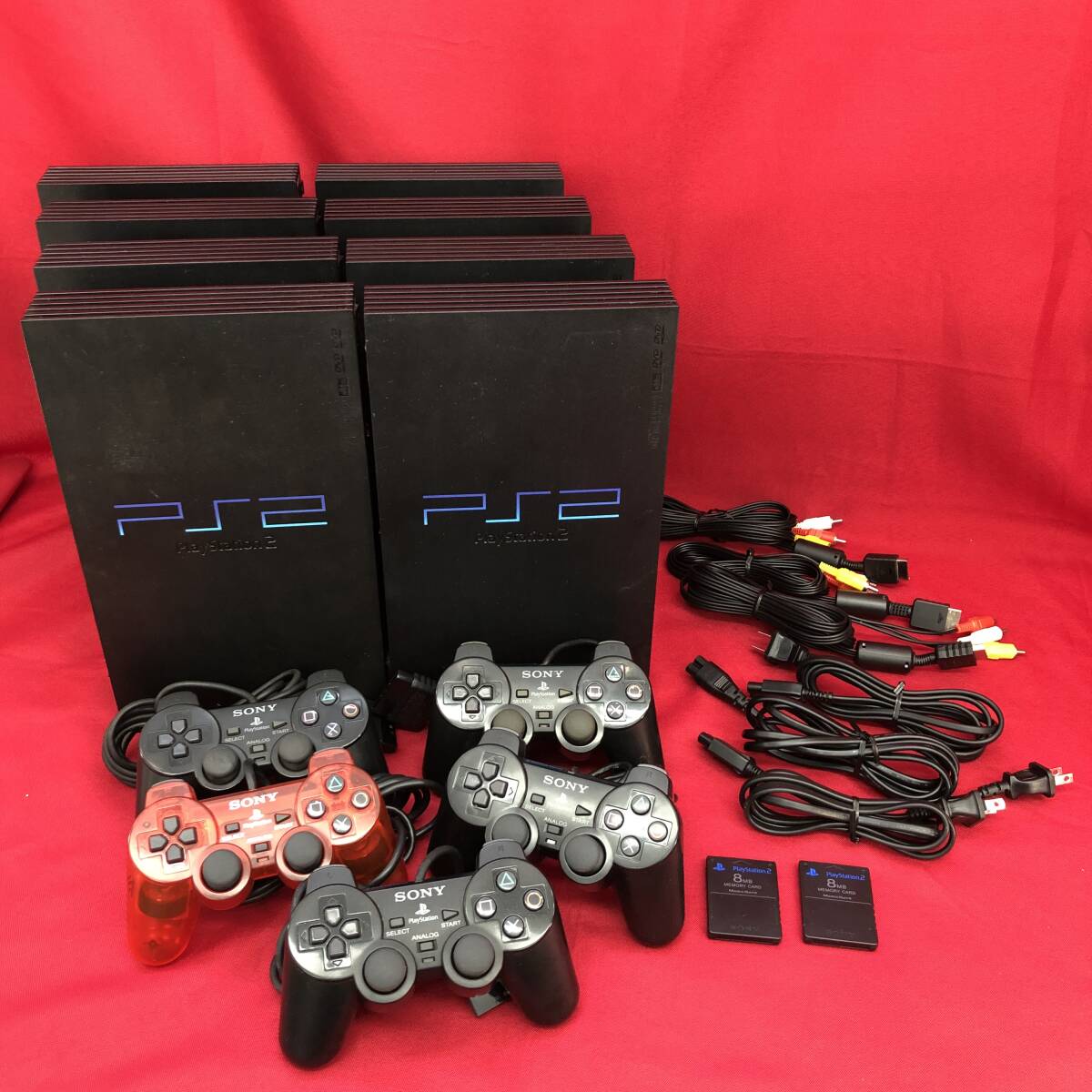 □PS2本体まとめ【PlayStation2本体/SCPH-10000/SCPH-15000/SCPH-18000/SCPH-30000/SCPH-50000/コントローラー/SONY】ジャンク (M9002)の画像1