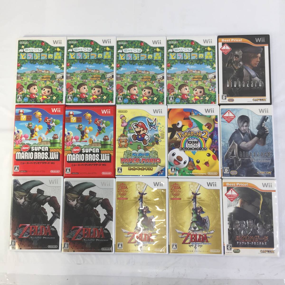 ◆【中古/送料無料/重複有】WiiU Wii ソフト 計67本まとめセット マリオシリーズ/ゼルダの伝説/バイオハザード/マインクラフト/他◆H042501の画像9