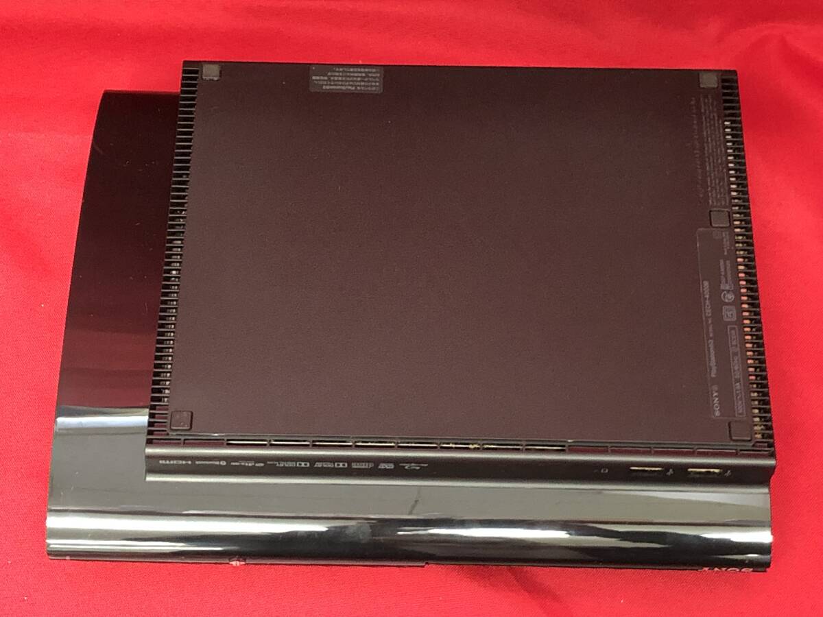 □PS3本体/初期化済み/送料無料【PlayStation3本体/CECH-4000B/250GB/チャコールブラック/箱あり/レシートあり/SONY】ジャンク (M0423)の画像3