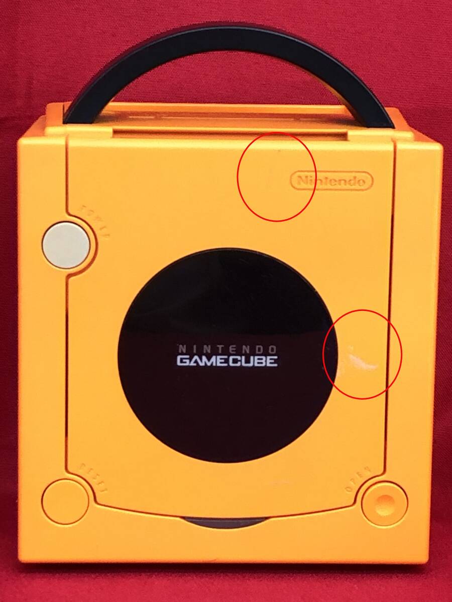 □GAMECUBE本体/動作OK/送料無料【Nintendo GAMECUBE/DOL-001/オレンジ/GAMEBOY PLAYER/DOL-017/コントローラー/ニンテンドー】M0424.1の画像2