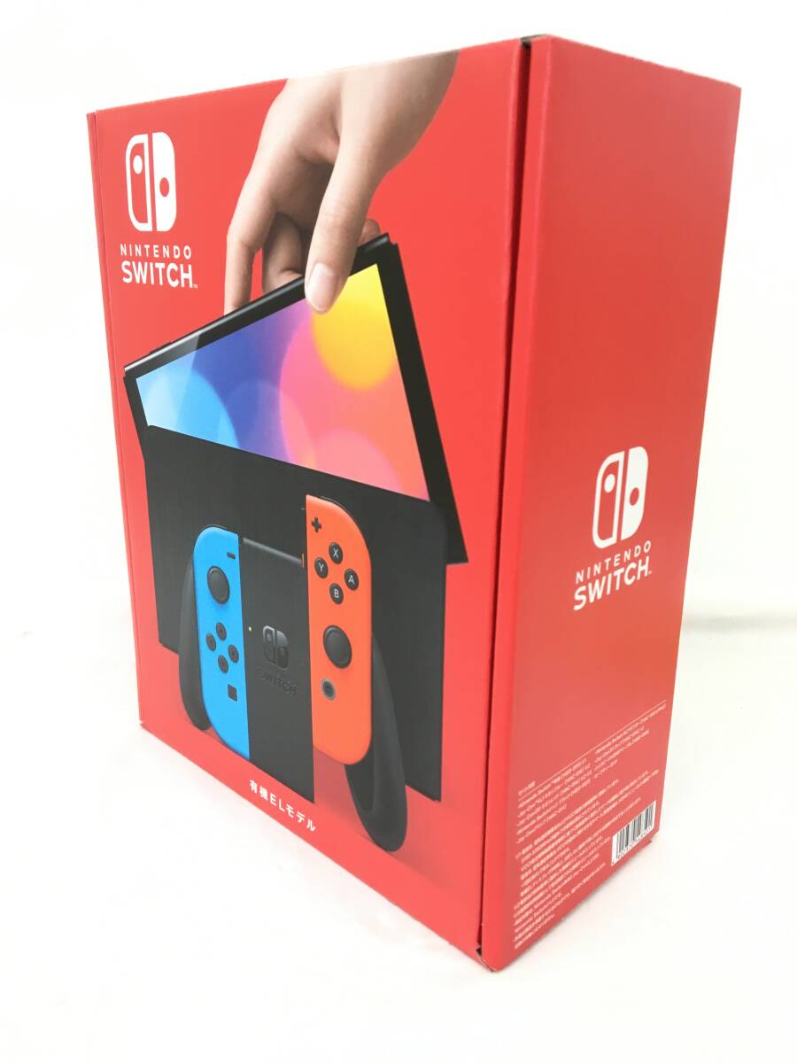 ■未使用品Switch本体【NintendoSwitch本体/有機ELモデル】販売店舗印有/送料無料/１円～/ニンテンドースイッチ本体（N2901）_画像3