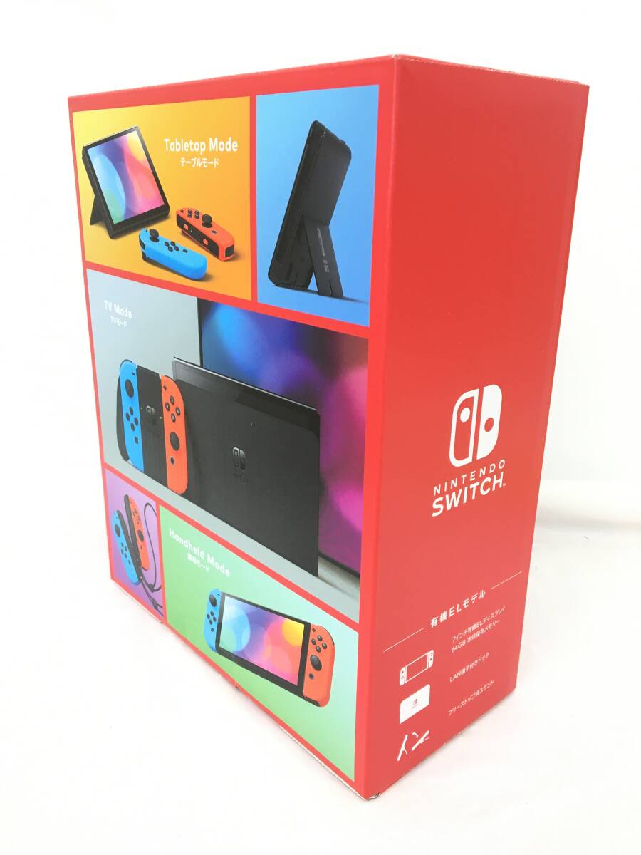 # unused goods Switch body [NintendoSwitch body / have machine EL model ] sales store seal have / free shipping /1 jpy ~/ Nintendo switch body (N2901)