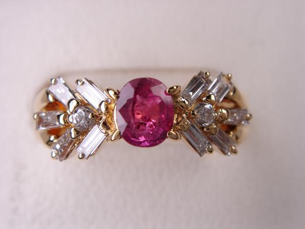 ★新品・送料無料★１８金ルビー リング★０，４３ｃｔ★_画像1