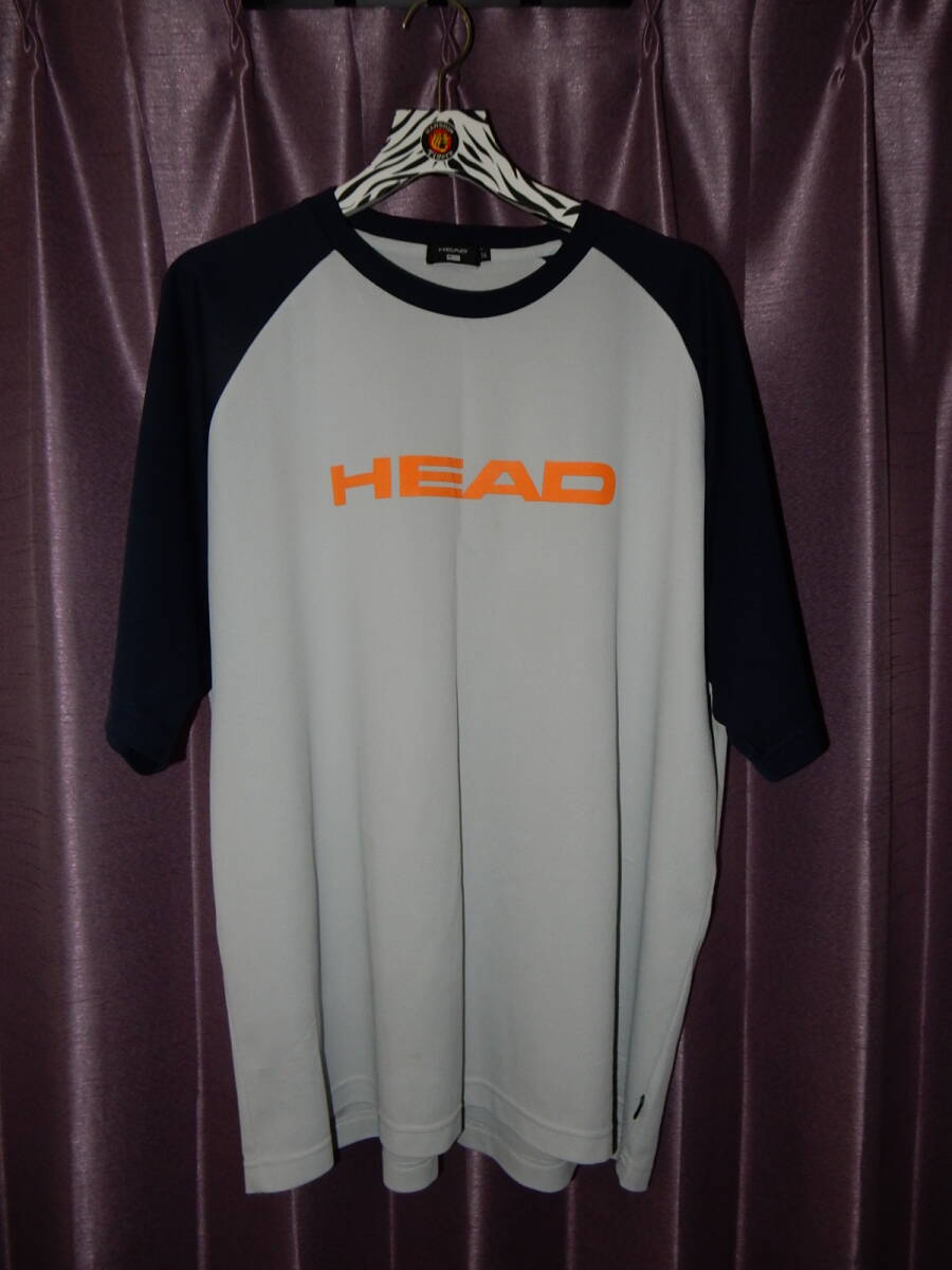 HEAD　半袖Tシャツ　メッシュ地　グレー　５L　大きいサイズ_画像1