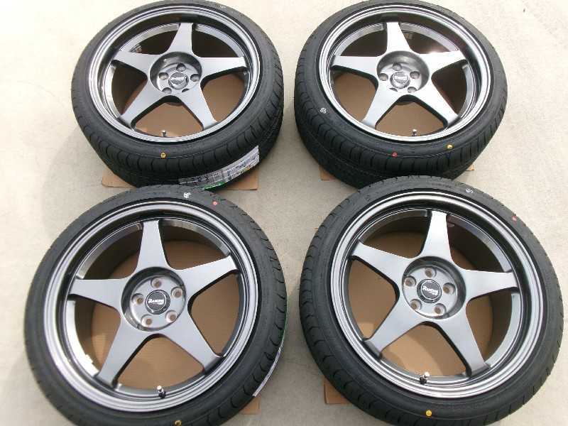 RAYONE　5089 新品タイヤ18インチ　4本　8.5J＋40　5H100　225/40R18　86　カローラスポーツ　越谷_画像1