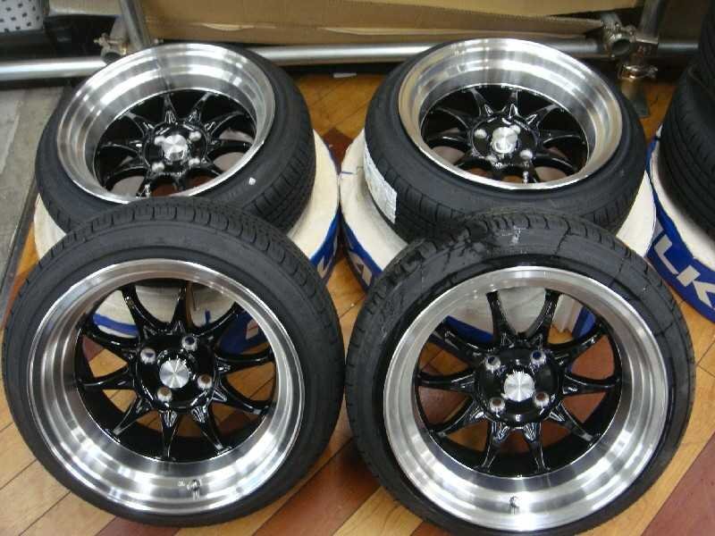 未走行！CH1275/インポート15インチ4本組　未使用展示品　165/50R15　15X8J　4H　PCD100　OFF0　川越_画像1