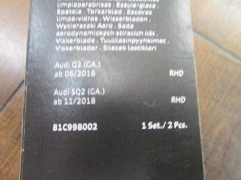 AUDI純正ワイパー（Q2 GA) 品番：81C998002 運転席/助手席用 2個入り 右ハンドル用 GA系Q2 岩槻の画像3