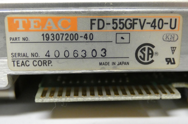 ■TEAC 5インチFDドライブユニット FD-55GFV-40-U 動作未確認 ジャンク品 ②NEC PC-8801MKII MR PC88の画像7