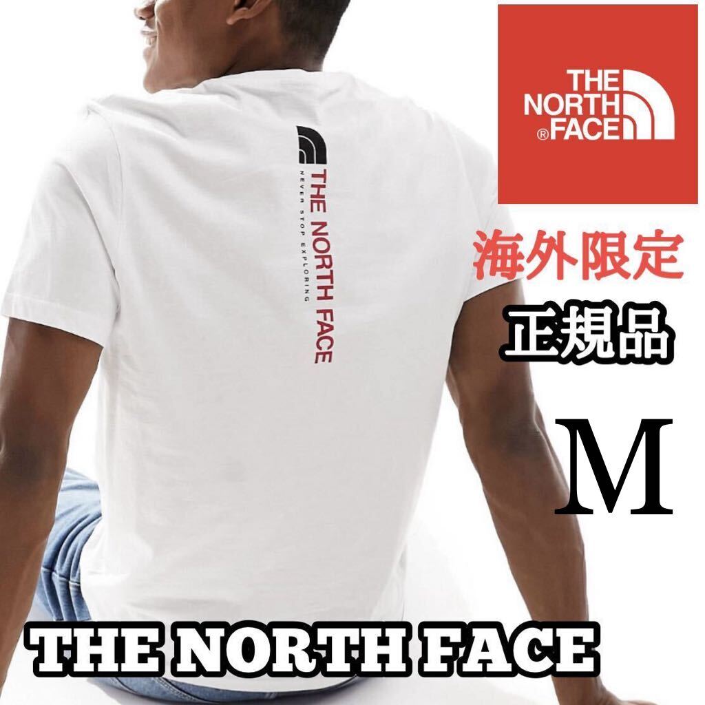 THE NORTH FACE ザ ノースフェイス メンズ 半袖 Tシャツ バッグデザイン 海外限定 正規品 完売品 ホワイト 白 S M コットン 赤の画像1