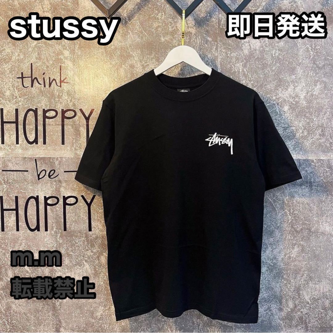 送料無料 stussy ステューシー L STUSSY FUZZY DICE TEE Tシャツ 黒の画像2